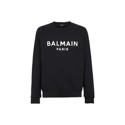 BALMAIN Черные Мужские Свитшоты