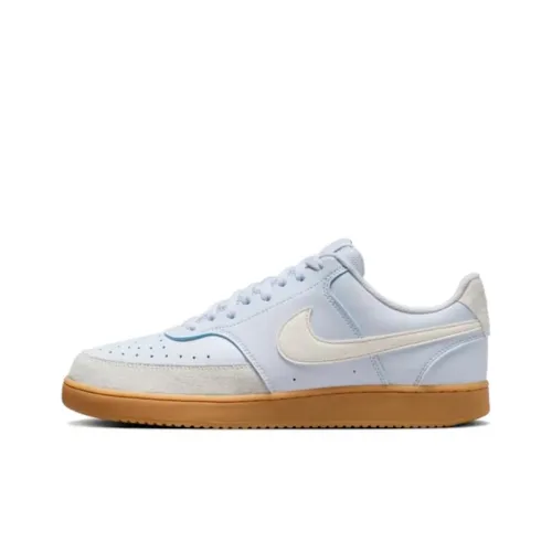 Nike Court Vision Slip-Resistant Abrasion-Resistant Low Top Skateboard Shoes Men's Light Blue Найк Court Vision Slip-Resistant Abrasion-Resistant Низкие Кроссовки для Скейтбординга Мужские Светло-Синие