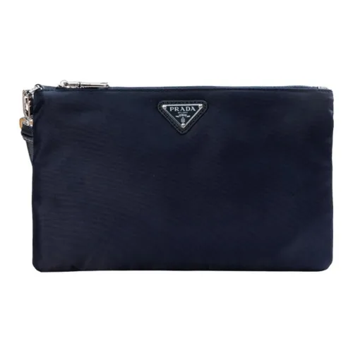 PRADA Нейлоновый чехол для хранения клатч стандартный мужской синий
