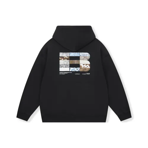 BONELESS С капюшоном Свободный крой Толстовка Весенний Осенний Унисекс