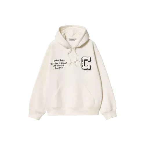 Carhartt WIP С капюшоном Коричневый Ducks Sweat Толстовка Унисекс Восковая белая