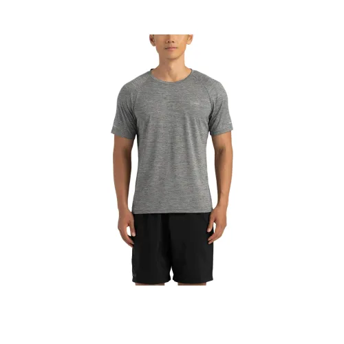 DECATHLON Kalenji Тонкий Серый Текстура Мужская T-Рубашка