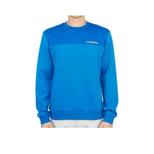 J.Lindeberg Blue Men's T-Shirts J.Lindeberg Синие Мужские Футболки