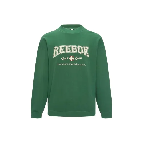 Reebok Темно-зеленый Унисекс Свитшоты