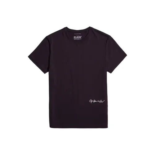 STAR RAW T Рубашка Мужская Темно-фиолетовая Красная