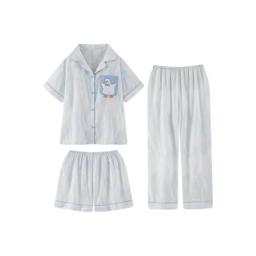 DAISONG Трехкомпонентный комплект с короткими рукавами домашняя одежда женский