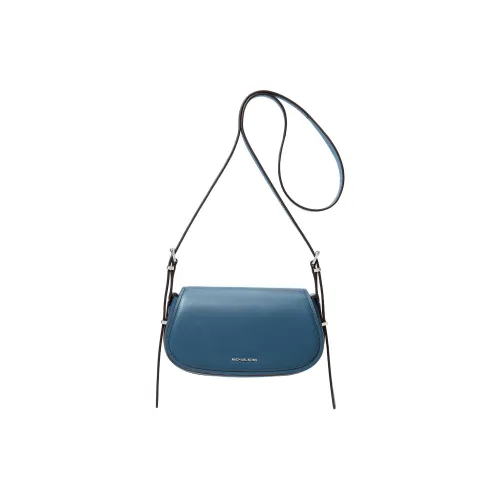 MICHAEL KORS Кожа Сумка через плечо Маленькая Женская Темный Твид Синий