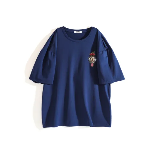 ONE PIECE Students' Повседневный Короткий рукав T-рубашки Мужской Однотонный Базовый