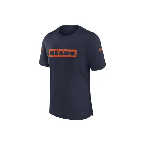 nike Чикаго Bears Dri-FIT Форма NFL T-Рубашка Мужская Морской Синий