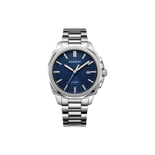 ROSSINI Medallion Collection Автоматический Механический Механизм Ремешок из Нержавеющей Стали Часы Мужские Часы