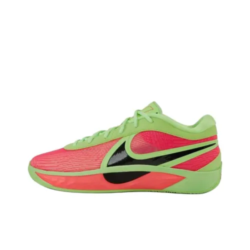 Nike Slip-resistant Abrasion-resistant Low-top Basketball Shoes Men's Red Green Найк Slip-resistant Abrasion-resistant Низкие Баскетбольные Кроссовки Мужские Красный Зеленый