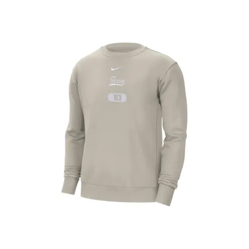 Nike Светлый Кофейный Мужские Толстовки