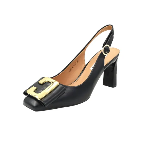 GUDIANFENGDU Квадратный каблук Высокие каблуки 7,5 см Женские