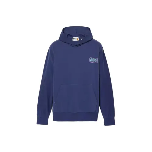 Timberland Globe Логотип Текстурированный Толстовка Толстовка Унисекс Океанический CAVE