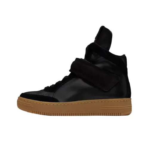 OPEN YY Velcro Высокие Кроссовки для скейтбординга Женские Черные