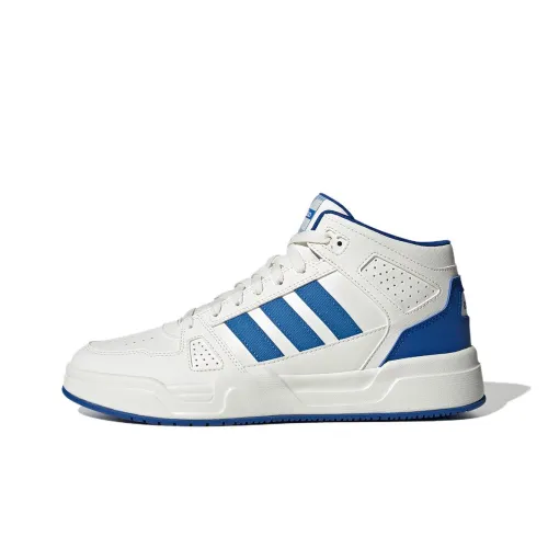 Adidas LITE BALLER Slip-resistant Abrasion-resistant MID Топ Скейтборд Кроссовки Unisex Белый Синий