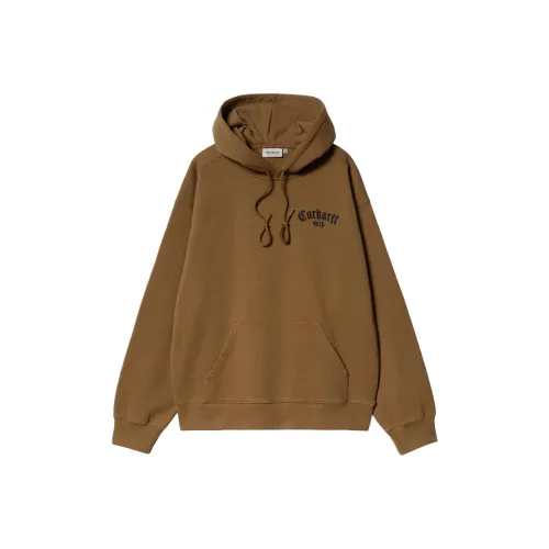 Carhartt WIP С капюшоном Onyx Script Толстовка Мужская Коричневая