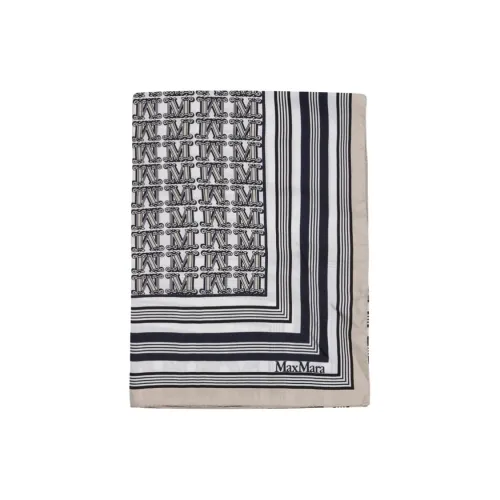 MaxMara Шелковые шарфы Унисекс Бежевый