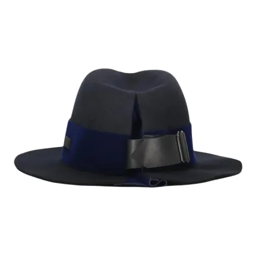 EMPORIO ARMANI Шерсть Телячья кожа Полиэстер Хлопок Полиамид Полиамид Цилиндры Мужской Черный