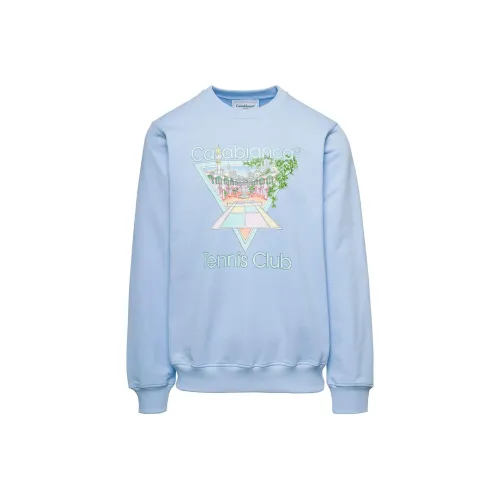 CASABLANCA Светло-синие мужские свитшоты