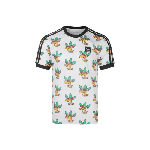 Adidas Originals Clover Series SK8TREFOILJRSY T Рубашка Мужская Белая