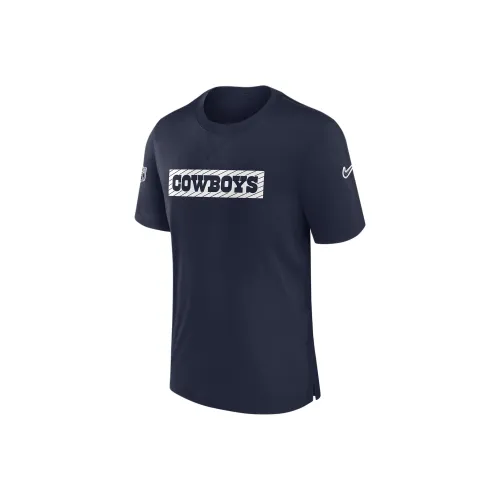 nike Dri FitNFL Dallas Cowboys Sideline Игрок T Рубашка Мужская Морской Синий