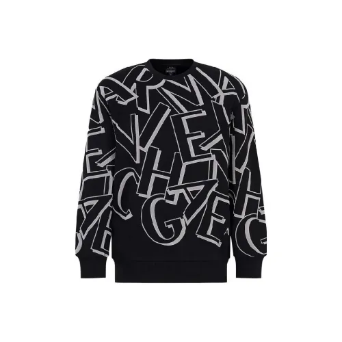 ARMANI EXCHANGE Черные Мужские Свитшоты