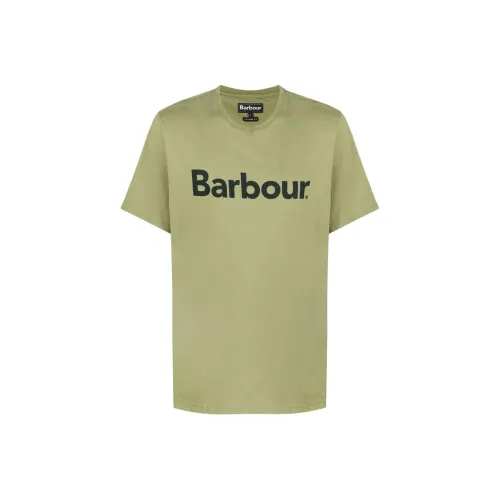BARBOUR Оливково-зеленая мужская футболка T-Shirt