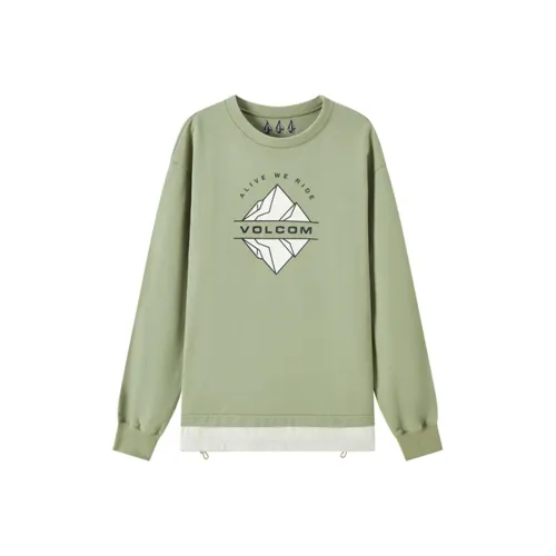 VOLCOM Армейский зеленый Унисекс Свитшоты