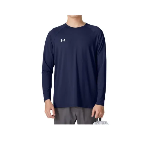 Under Armour Темно-синяя унисекс футболка