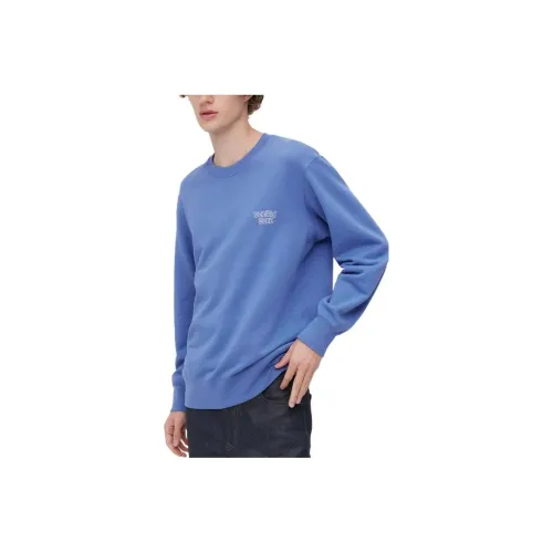 UNIQLO Дисней Co Бренд Небесно-голубой Унисекс Свитшоты