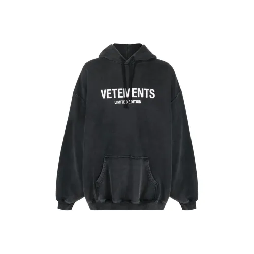 Vetements Черные Мужские Свитшоты