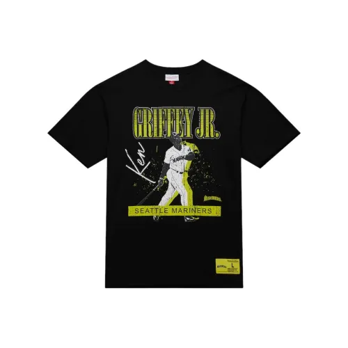 MITCHELL NESS Ken Griffey Jr. Seattle Mariners Неон POP Игрок T-рубашка Мужская Черная