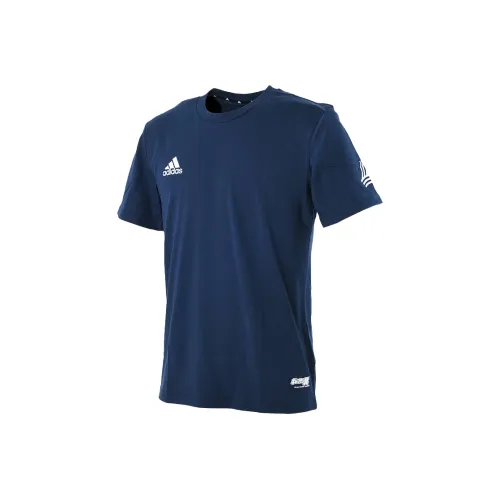 Adidas Tsubasa T Shirt Унисекс Университетский Морской Синий