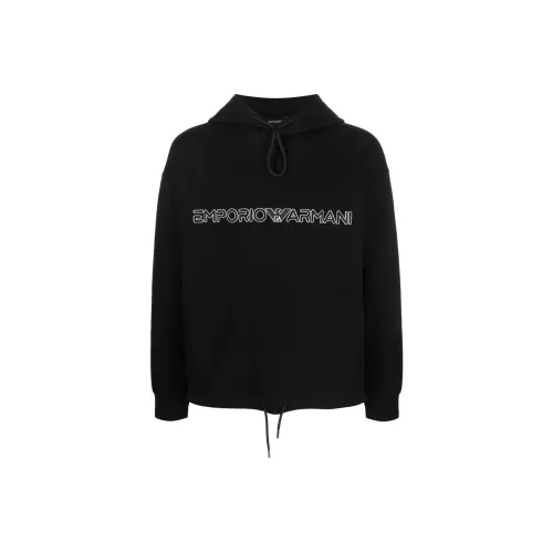 EMPORIO ARMANI SS23 Толстовка Мужской Черный