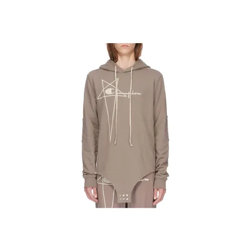 RICK OWENS совместный бренд Серый Мужской Свитшот