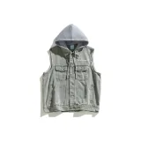 Грязно-желтый, с капюшоном