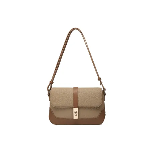 MEXICAN Сумка через плечо из коровьей кожи стандартная женская хаки экрю