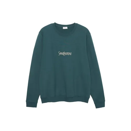 SAINT LAURENT Свитшот Мужской Зеленый