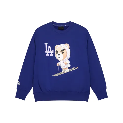 Mlb Base Logo Mega Bear LA Dodgers Толстовка Унисекс Королевский синий