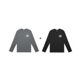 2 шт (Черный + Темно-серый)