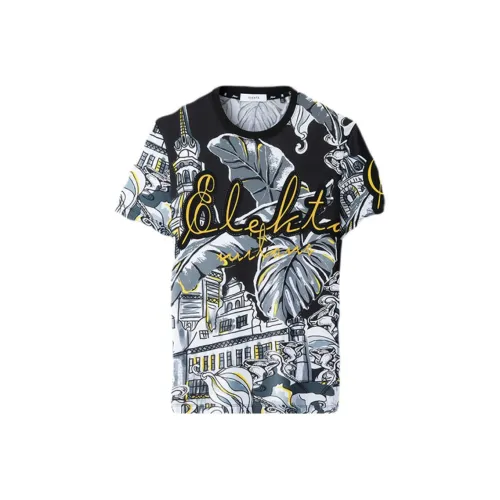 ELEKTA Мужские черные футболки