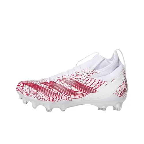 Adidas Adizero Impact Slip-Resistant Abrasion-Resistant Футбольные бутсы Унисекс Белый Красный