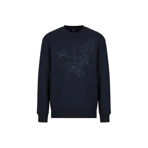 ARMANI EXCHANGEAE SS23 Толстовка Мужской Морской Синий