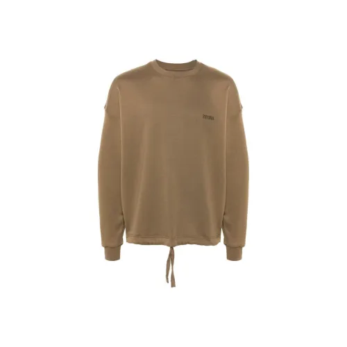 Ermenegildo Zegna Каштановый Коричневый Мужские Свитшоты