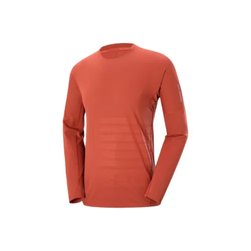 Salomon Sense Aero Бег LS Tee GFX M T Рубашка Мужской Грязь Kiln Коричневый