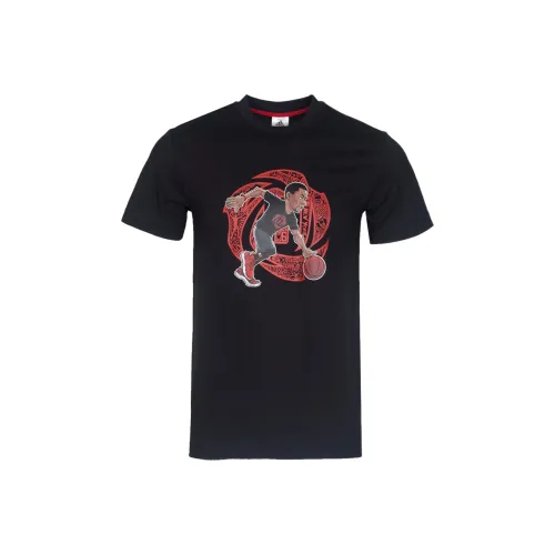 Adidas Розовый GFX Tee T-Рубашка Мужская Черная