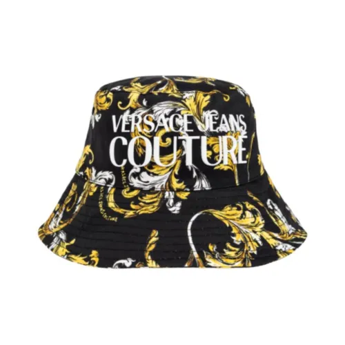 VERSACE JEANS COUTURE Мужские хлопковые панамы Желтые