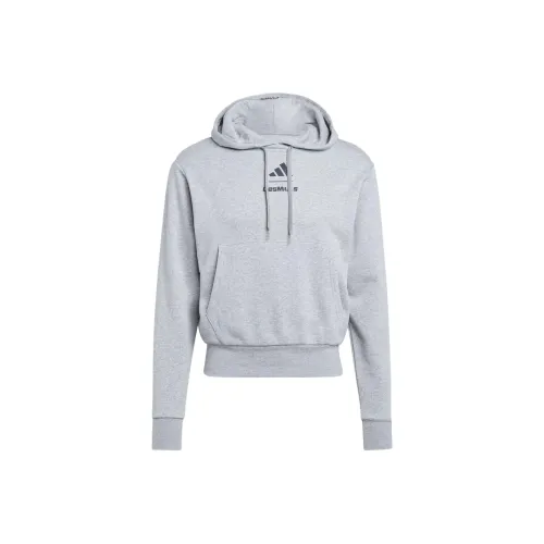 Adidas LES MILLS Graphic Hoodie Толстовка Унисекс Средний Фотиния Серый