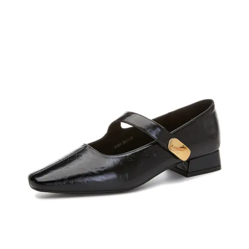 YOUYUSHI Грубый каблук Мэри Джейн Женские обувь